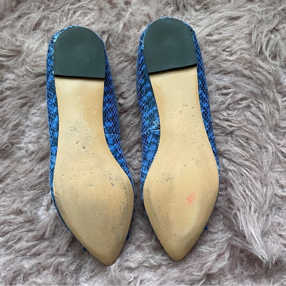 Banana republic blue pointed ballet flats sz 9 1/2 - Picture 7 of 10